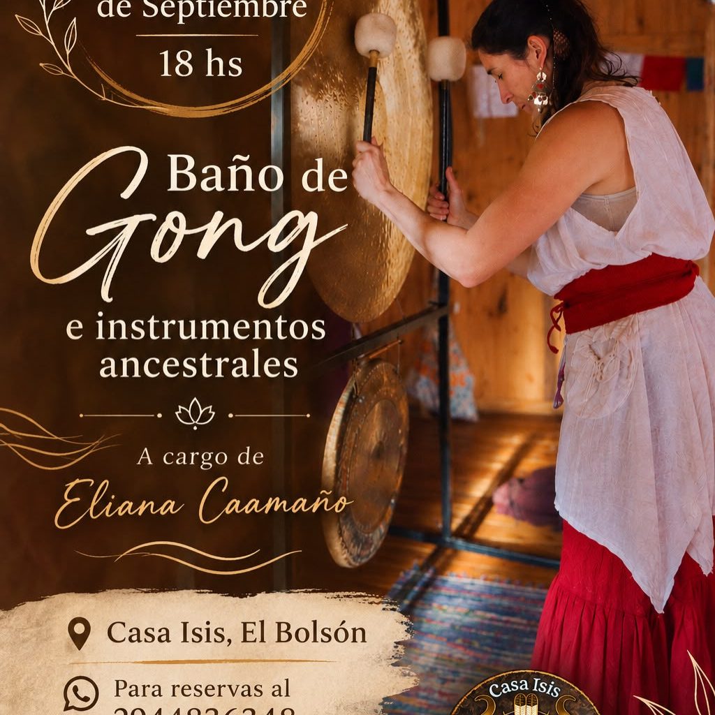 Baño de Gong e instrumentos ancestrales