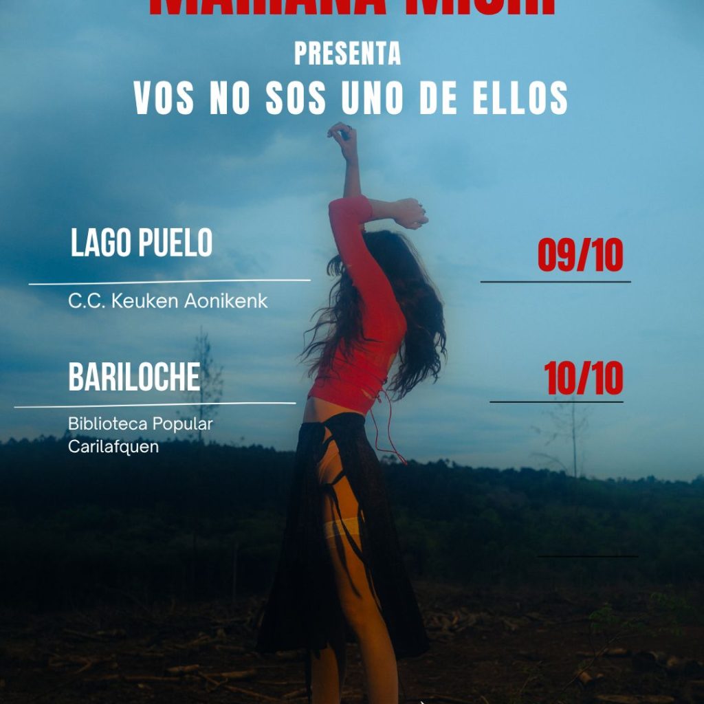 Mariana Michi presenta Vos no sos uno de ellos en Lago Puelo